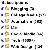 Google Reader Labels