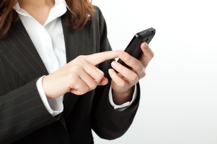 woman on cell phone