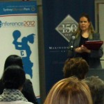 Kylie Maxwell presenting at the Netball NSW 2012 Conference