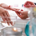 Woman Getting a Manicure