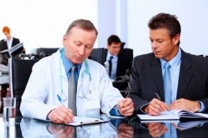 Business group and doctor