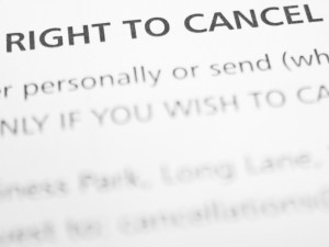 Right to Cancel