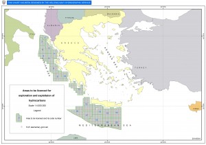 Greek Offshore Hydrocarbon Bid Map