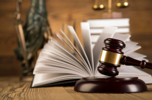 Gavel and book