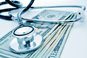 Stethoscope and currency