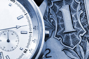 Photo of watch and dollar bill