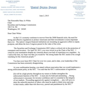 Sen. Warren Letter