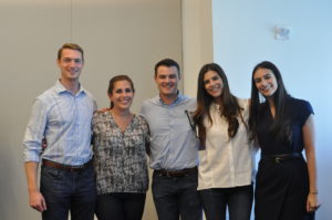 The summer associates at their farewell ice cream social.