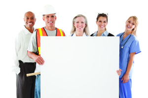 Happy Group of Professionals - iStock_000013960457Medium