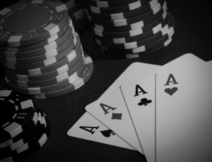 Poker Chips B&W