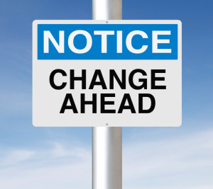 Change Ahead Sign