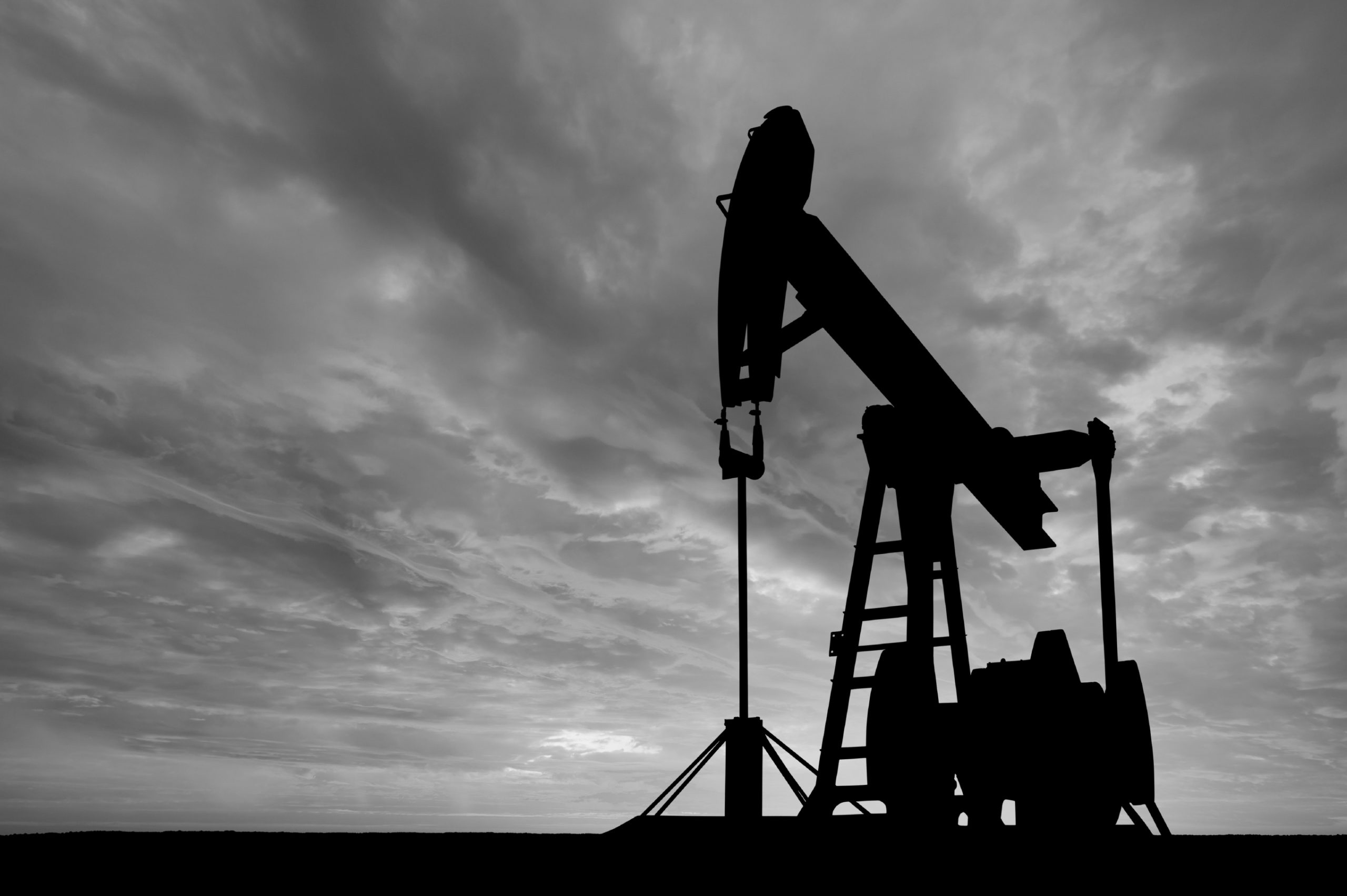Dawn over petroleum pump