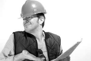 Construction Worker Shrugging