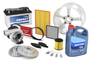 Set of auto parts