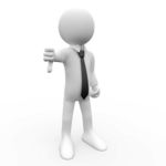 thumbs down cartoon guy