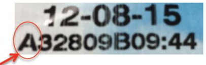 Code on recalled Dole bagged salads