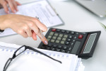 woman accounting