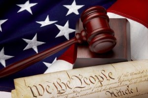 Constitution Flag and Gavel
