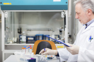 Researcher at work