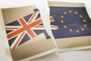 United Kingdom in Europe Brexit Concept Image