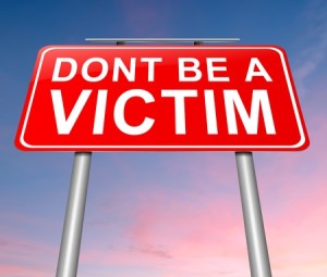 20143619 - illustration depicting a sign with a victim concept