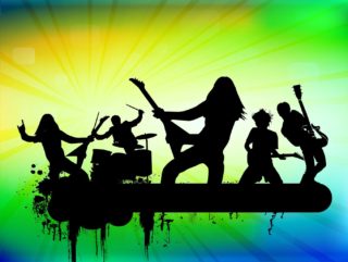 rock band illustration