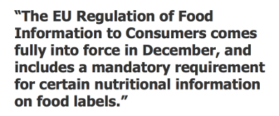 EU food labeling quote