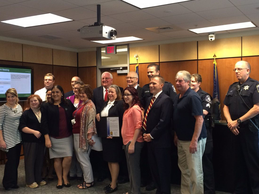 Lancaster County Commissioners Honor Prothonotary’s Office and Sheriff’s Office for Life-Saving Actions