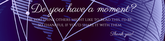 Do you have a moment to share my blog post?