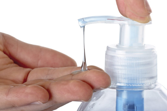 Liquid soap, isolated
