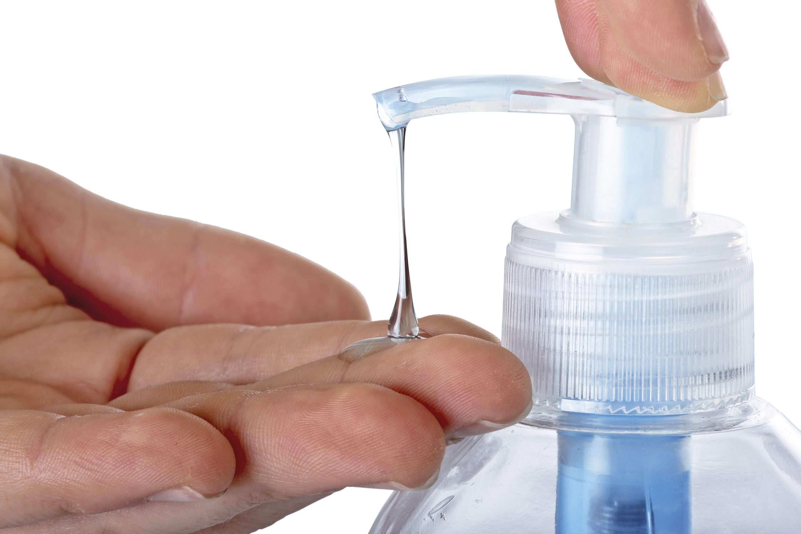 Liquid soap, isolated
