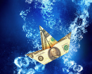 48Copyright: nexusplexus / 123RF Stock Photo245026 - dollar banknote ship sinking in clear blue water