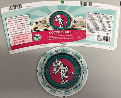 recalled Chocolate Shoppe ice creak cookie dough