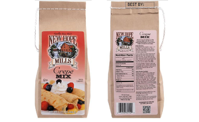 recalled New Hope Mills crepe mix