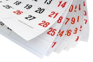 12055601 - calendar pages on white pages