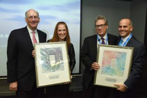(L-R:) Jay Epstien (Co-Chair, Global Real Estate Practice), Naomi Maryles (Israel Country Group), Lee Miller (Global Chair Emeritus), and Jeremy Lustman (Head of Israel Country Group)