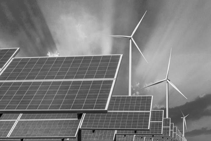solar panels and wind turbines energy from natural