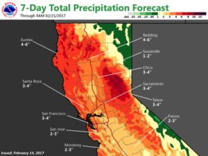 seven day precip forcast