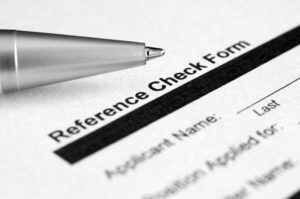Reference check form