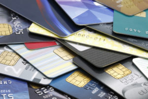 Stacked credit cards