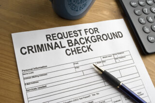 Request for a criminal background check