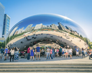 Bean of Chicago Millennium Park, Illinois, USA