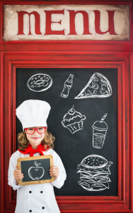 Menu and chef
