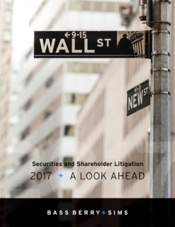 Securities and Shareholder Litigation 2017: A Look Ahead