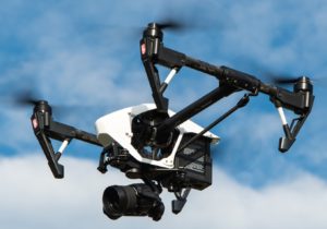 drone in sky