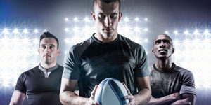 Three Rugby Players