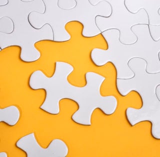 Adding piece to jigsaw puzzle