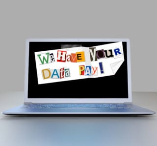 Ransomware - Ransomnote on Computer