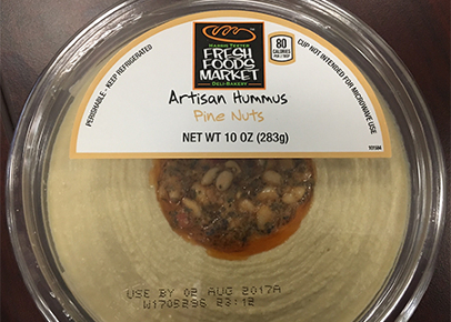 recalled Fresh Foods Market hummus
