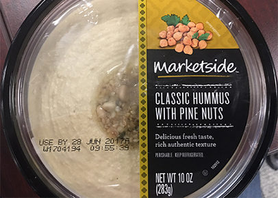 recalled Marketside hummus